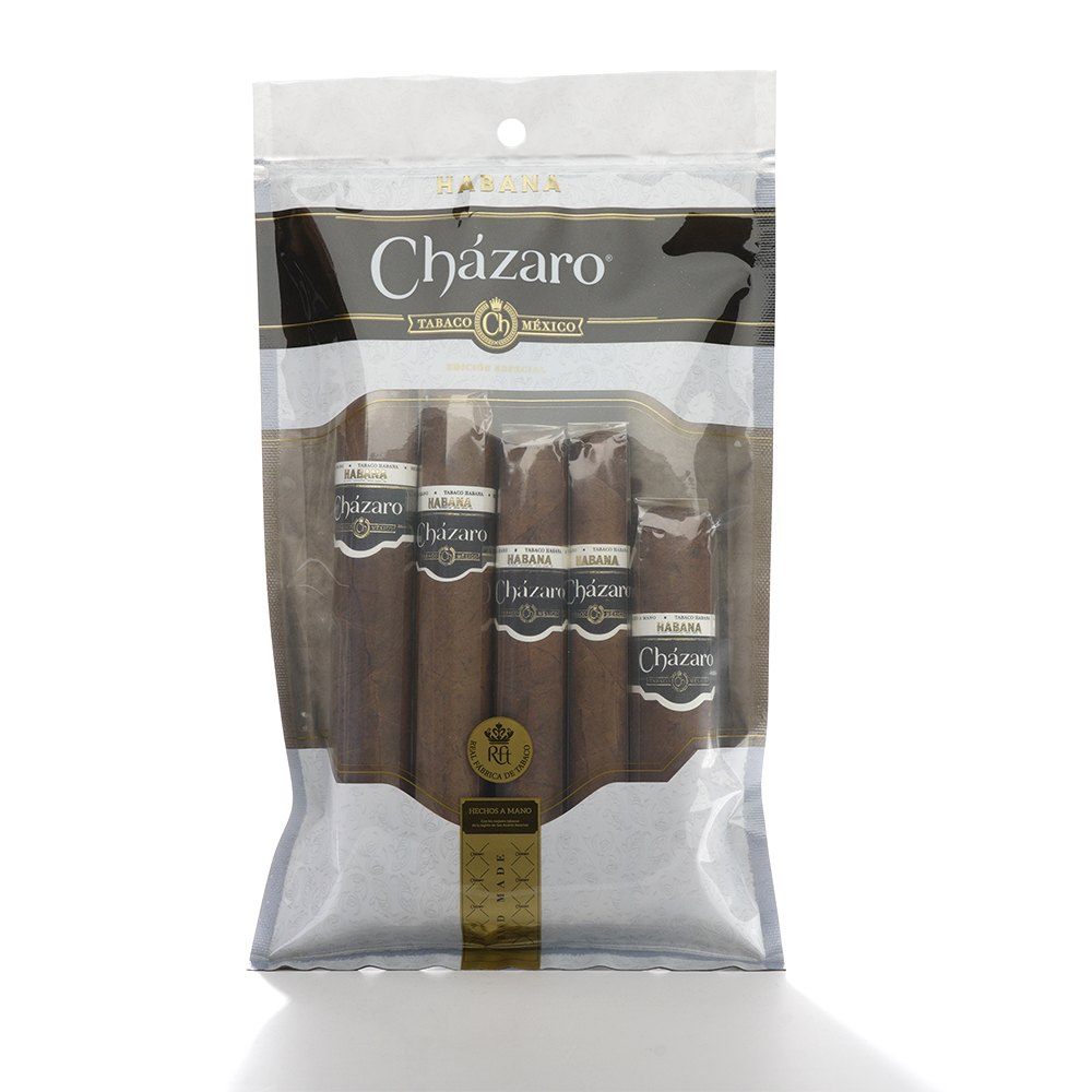 Habana Cházaro five-cigar humidity-controlled pouch